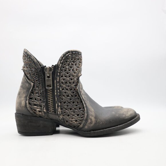 Circle G By Coral Boots Women's Size US 8 Western Bootie Zip Ankle Shoes - Picture 1 of 9